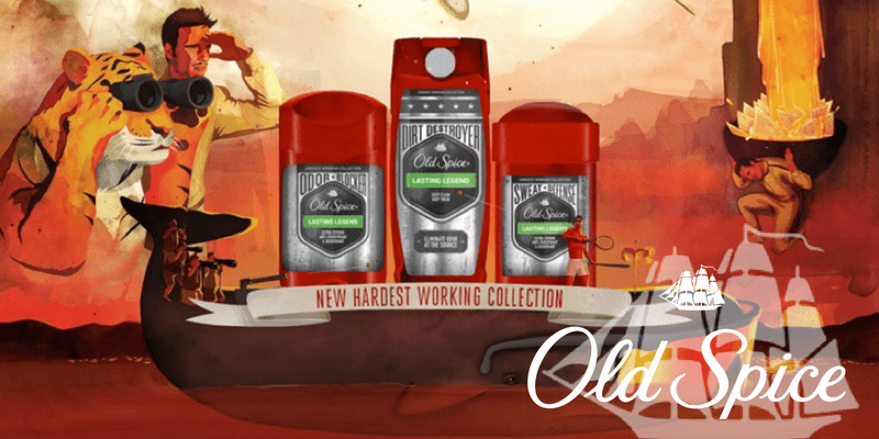 Produtos Old Spice na campanha dos produtos Hardest Working com microinfluenciadores — by Influency.me