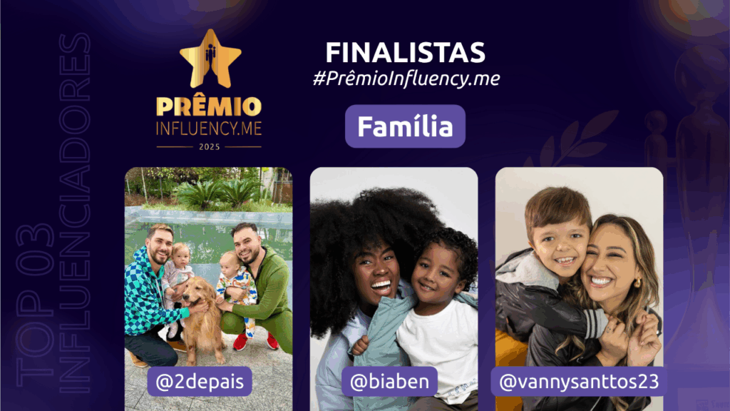 prêmio influency.me
família
2 de pais
bia ben
vanny santos