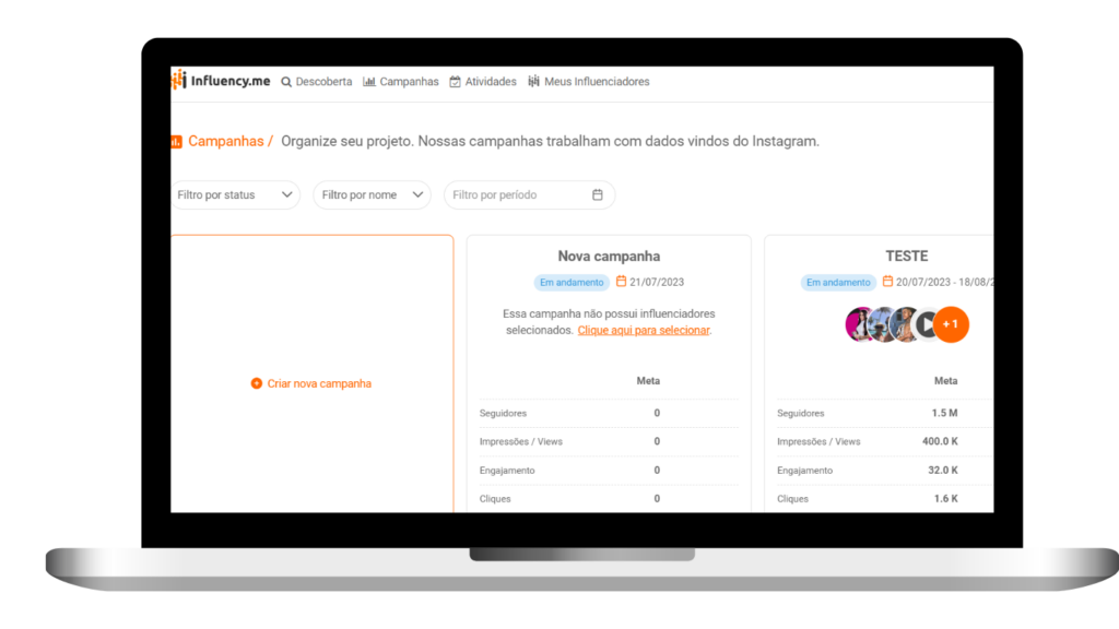 Mapeamento de influenciadores