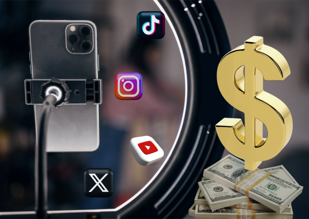 melhores redes sociais para monetizar