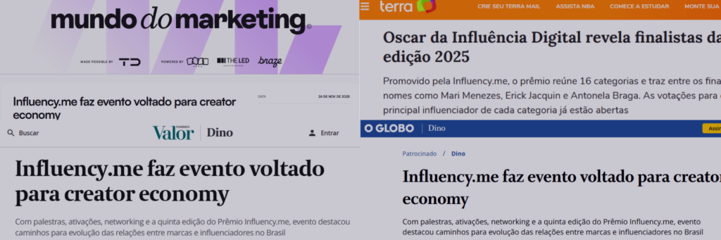 Prêmio Influency.me