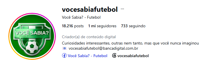 páginas de futebol